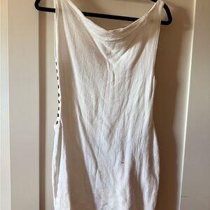 Free People White Sleeveless Dress